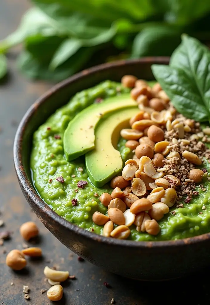26 Gluten-Free High-Protein Breakfast Ideas for Athletes - 18. Green Protein Bowl