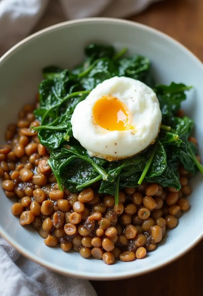 26 Gluten-Free High-Protein Breakfast Ideas for Athletes - 21. Lentil Breakfast Bowl