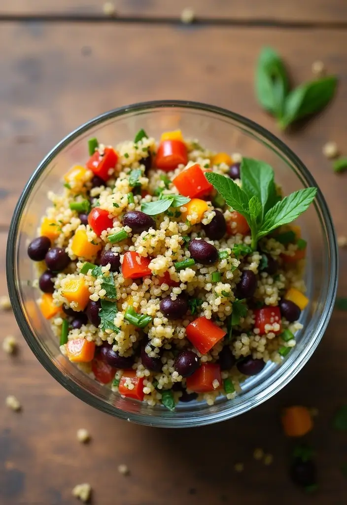 26 Gluten-Free Lunches Under 20 Minutes - 2. Quinoa and Black Bean Salad
