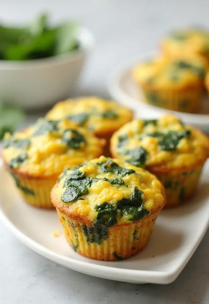 26 Gluten-Free Lunches Under 20 Minutes - 22. Spinach and Feta Egg Muffins