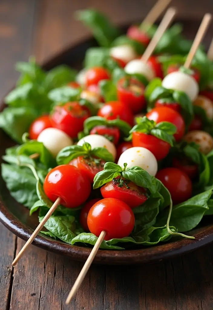 26 Gluten-Free Lunches Under 20 Minutes - 5. Caprese Salad Skewers