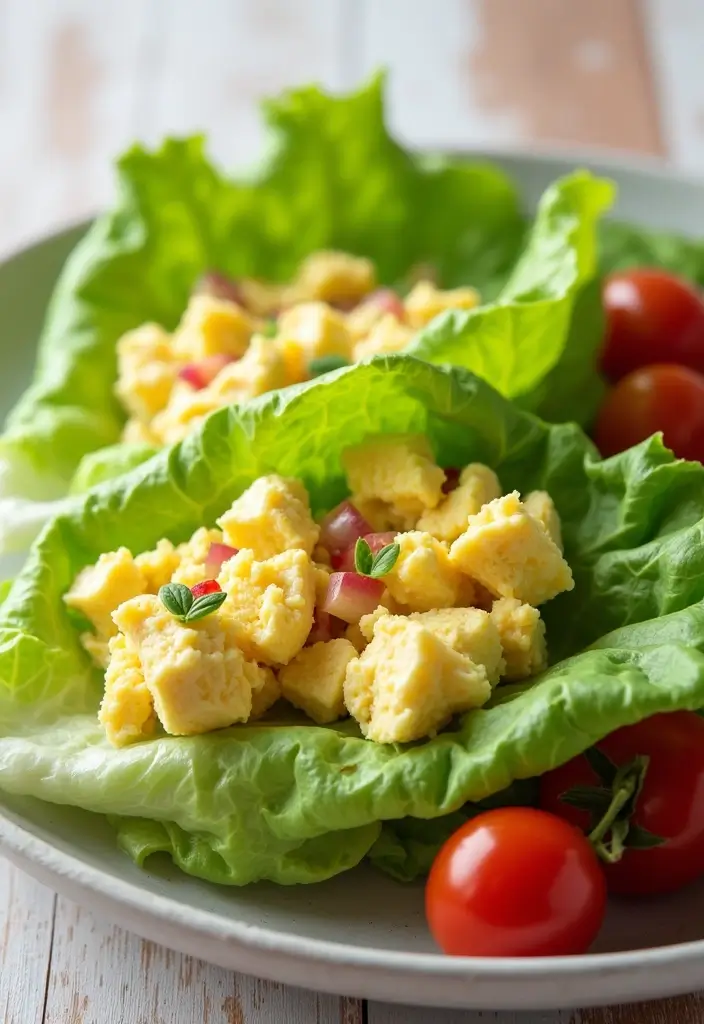 26 Gluten-Free Lunches Under 20 Minutes - 6. Egg Salad Lettuce Wraps