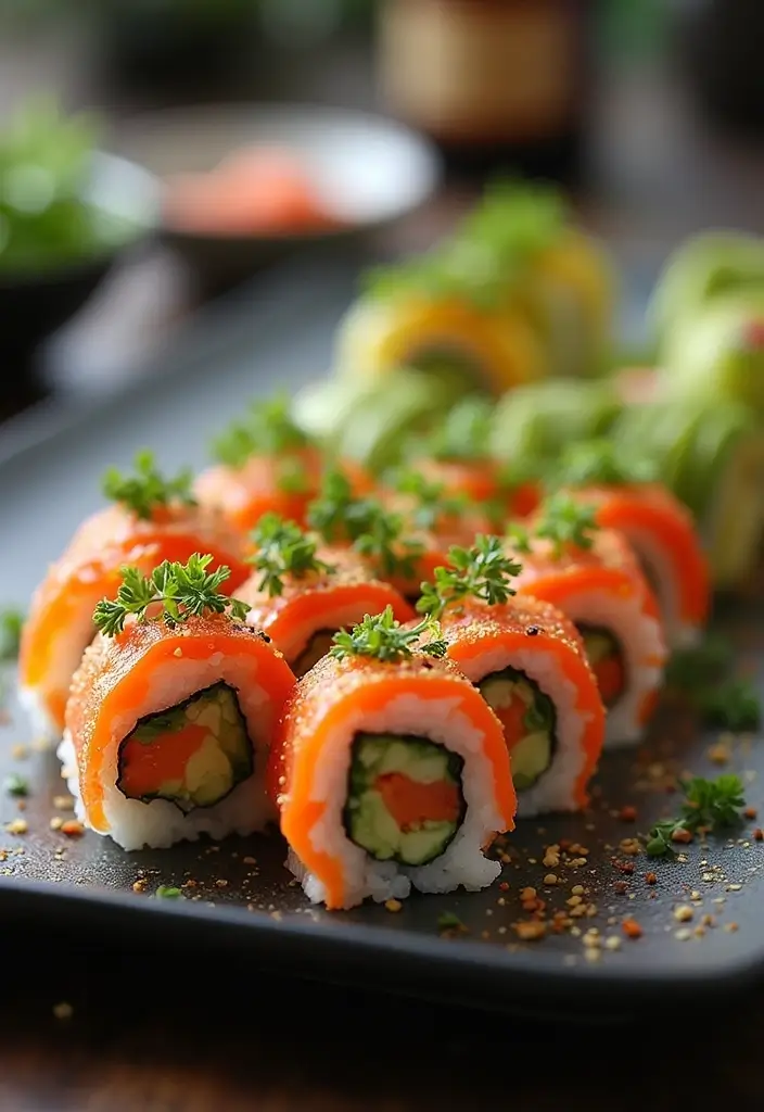 26 Gluten-Free Potluck Dishes Everyone Will Ask For - 14. Veggie Sushi Rolls