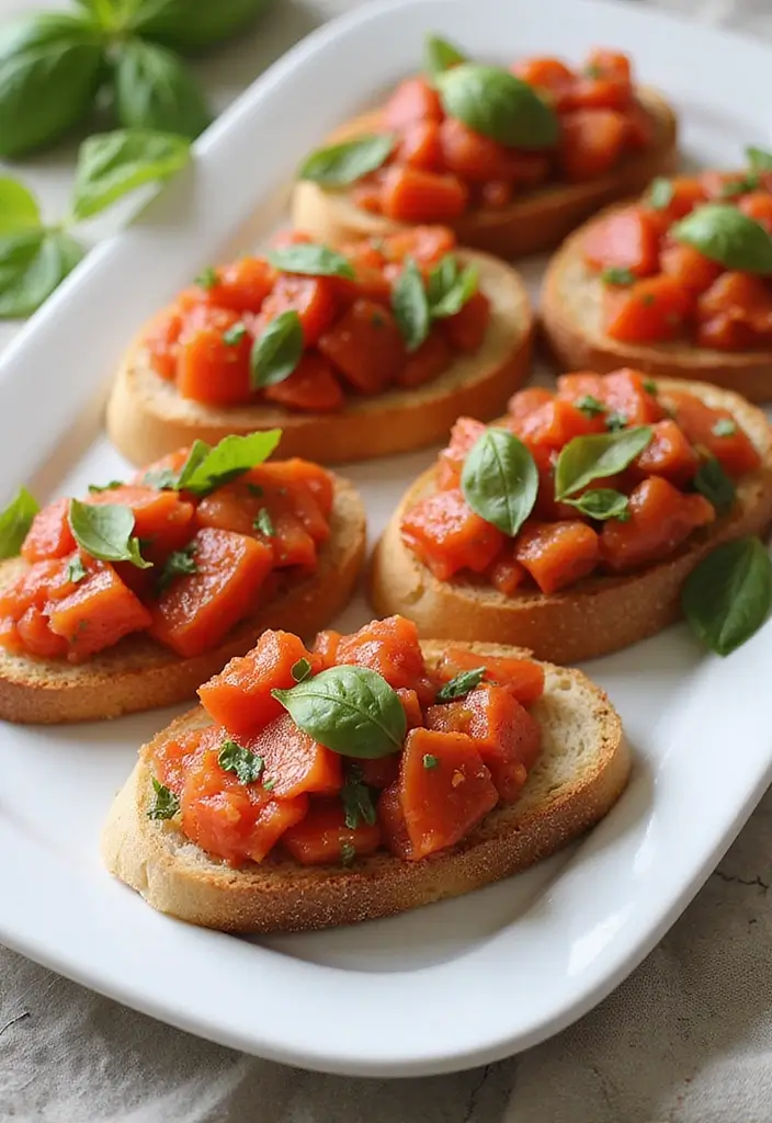 26 Gluten-Free Potluck Dishes Everyone Will Ask For - 23. Tomato Basil Bruschetta