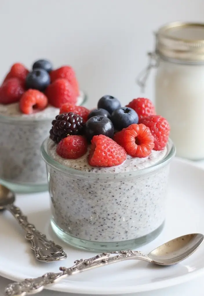 26 Gluten-Free Recipes for Romantic Dinners - 11. Berry Chia Seed Pudding