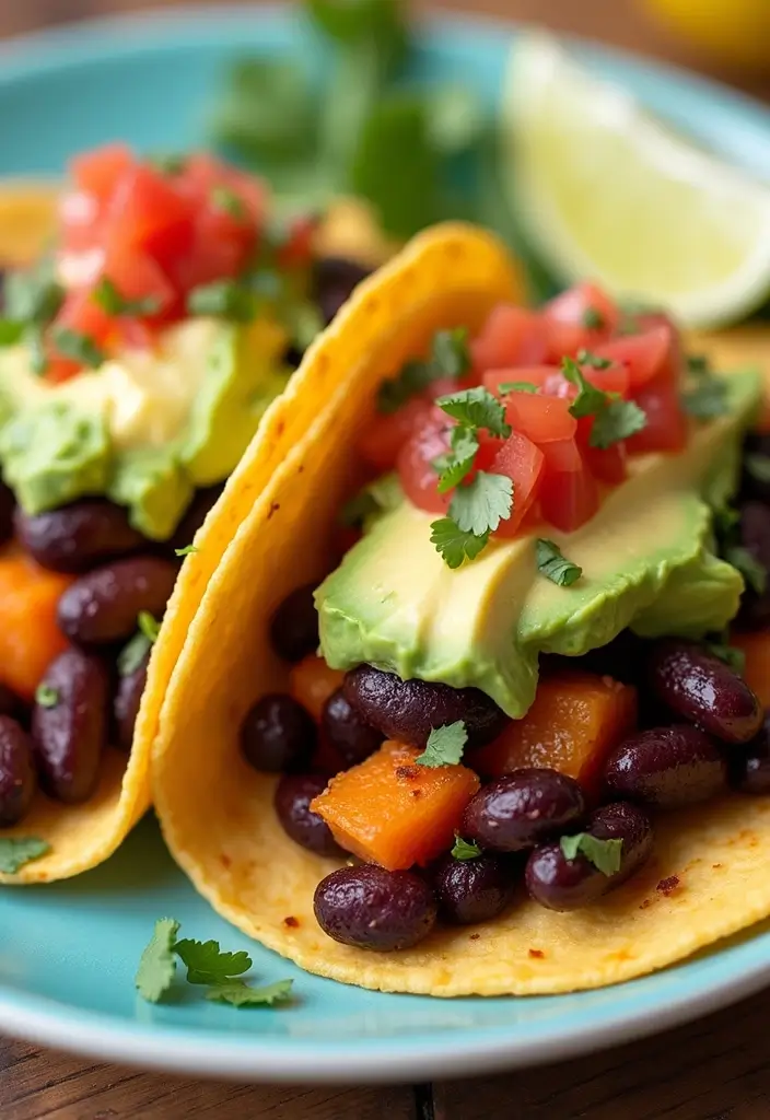 26 Gluten-Free Recipes for Romantic Dinners - 13. Sweet Potato and Black Bean Tacos