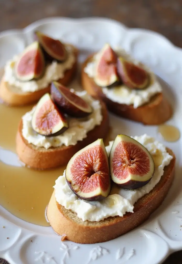 26 Gluten-Free Recipes for Romantic Dinners - 16. Fig and Ricotta Bruschetta