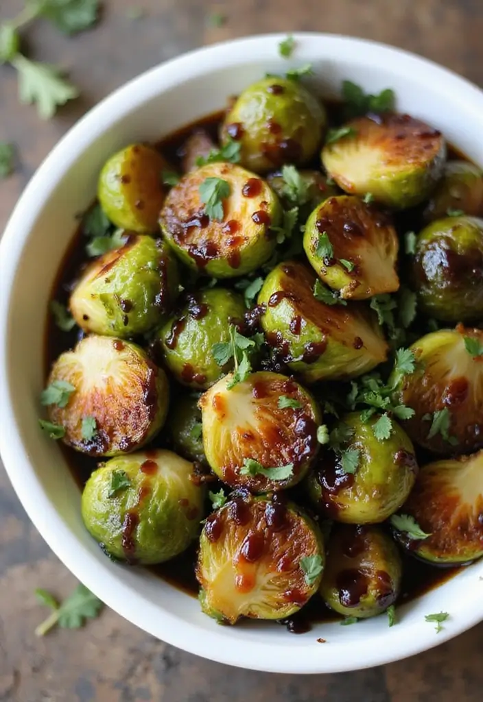 26 Gluten-Free Recipes for Romantic Dinners - 17. Balsamic Glazed Brussels Sprouts