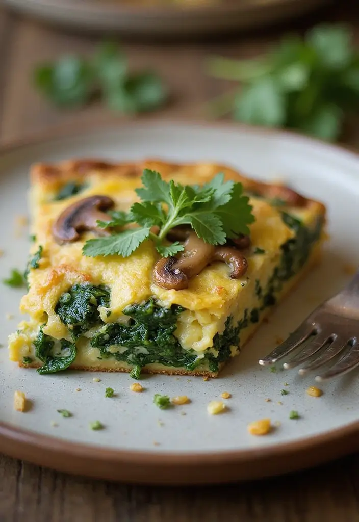 26 Gluten-Free Recipes for Romantic Dinners - 22. Spinach and Mushroom Frittata
