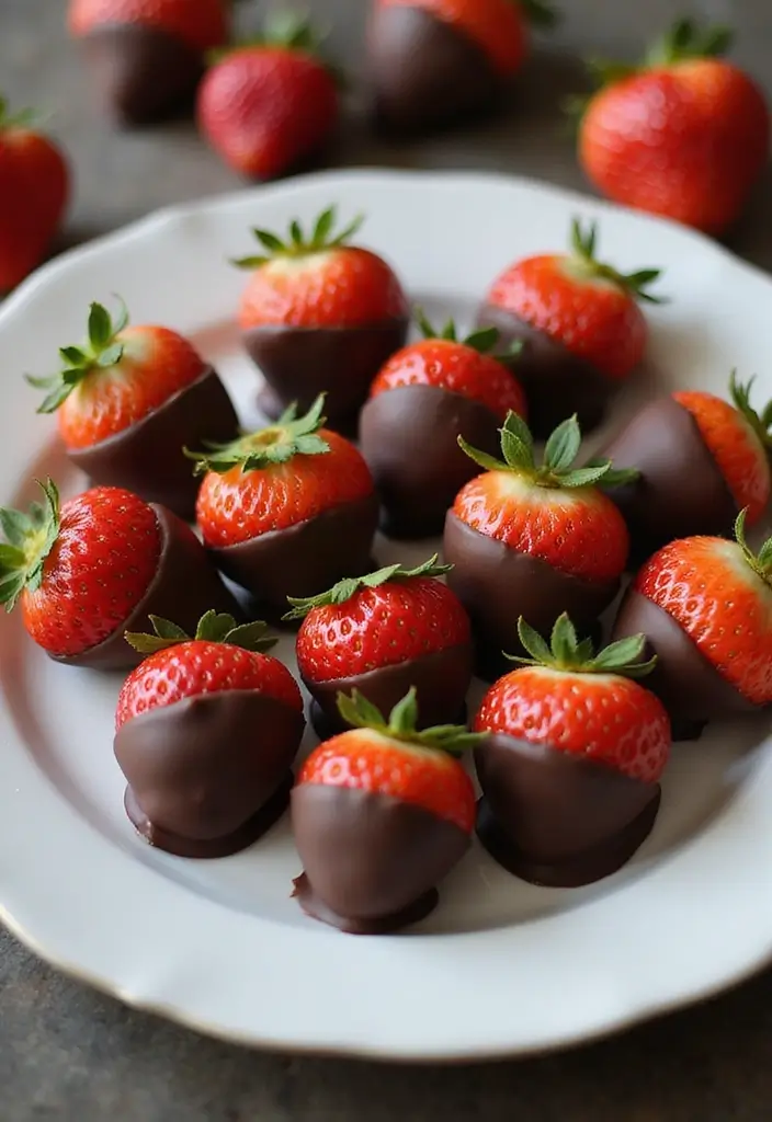 26 Gluten-Free Recipes for Romantic Dinners - 24. Chocolate-Dipped Strawberries