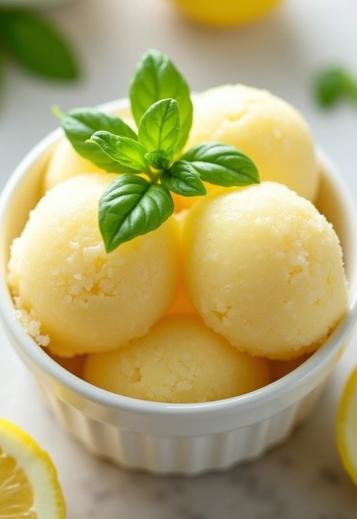 26 Gluten-Free Recipes for Romantic Dinners - 25. Lemon Basil Sorbet