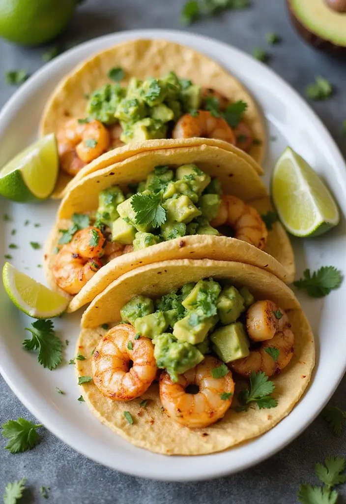 26 Gluten-Free Recipes for Romantic Dinners - 8. Grilled Shrimp Tacos with Avocado Salsa