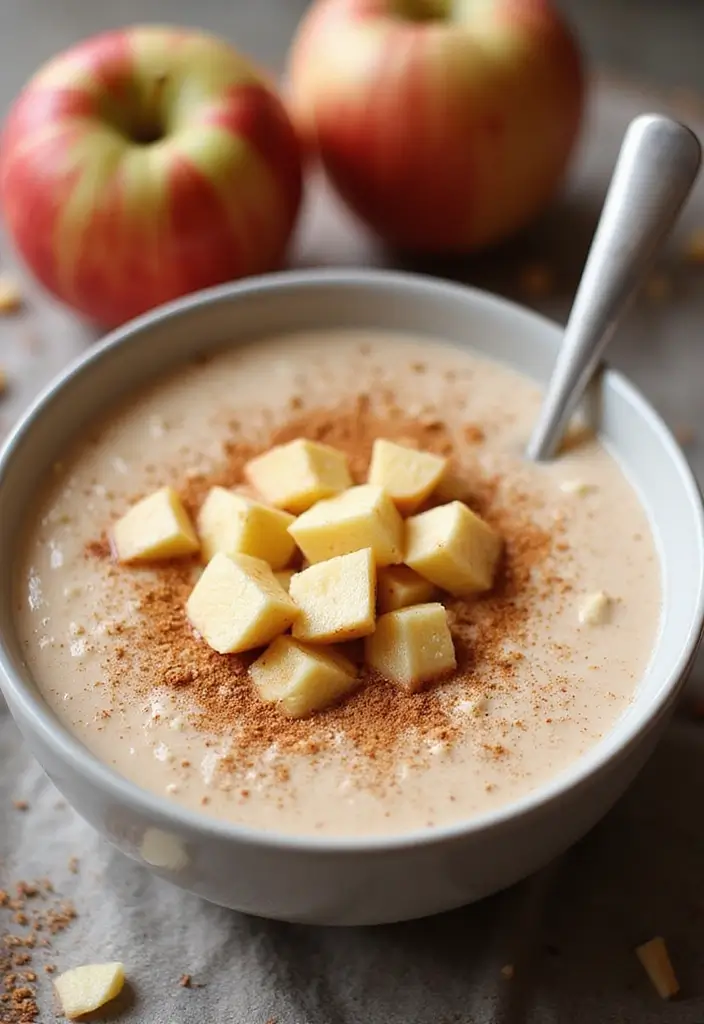 26 Gluten-Free Smoothie Bowls That Look Like Art - 13. Apple Cinnamon Bowl