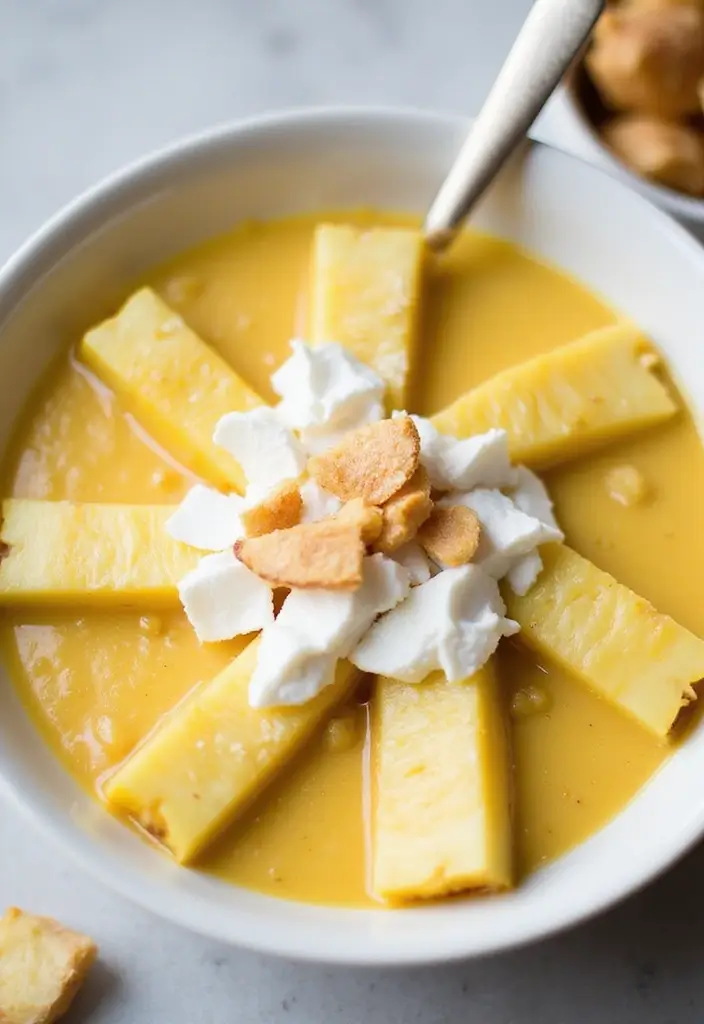 26 Gluten-Free Smoothie Bowls That Look Like Art - 14. Pina Colada Bowl