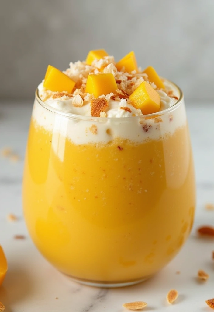 26 Gluten-Free Smoothie Bowls That Look Like Art - 19. Mango Coconut Bowl