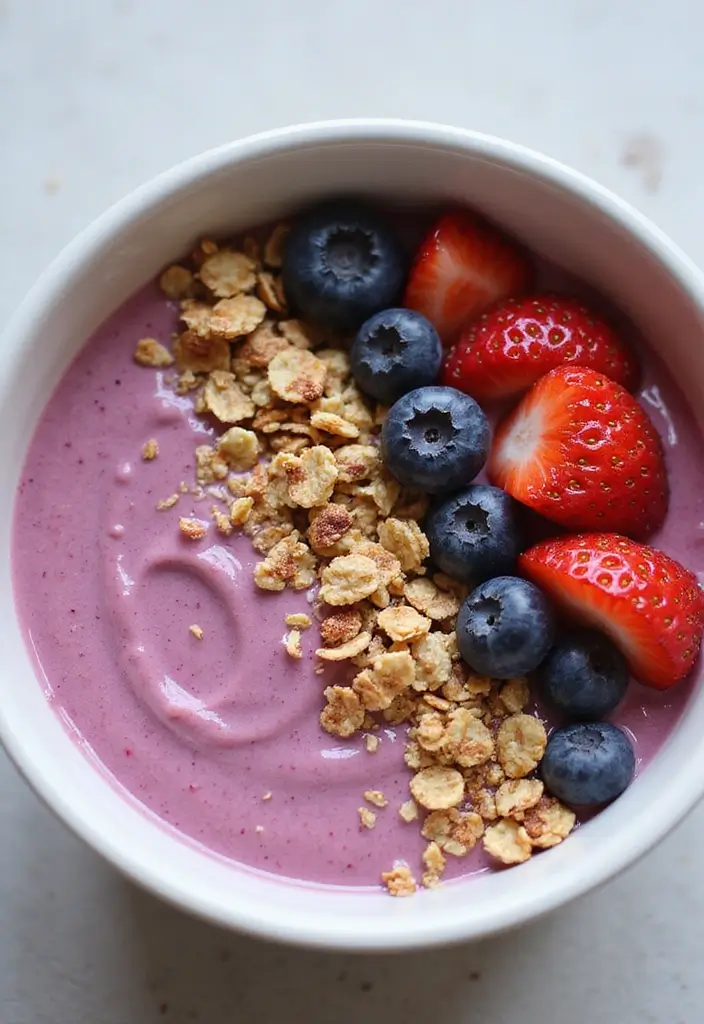 26 Gluten-Free Smoothie Bowls That Look Like Art - 2. Berry Blast Bowl
