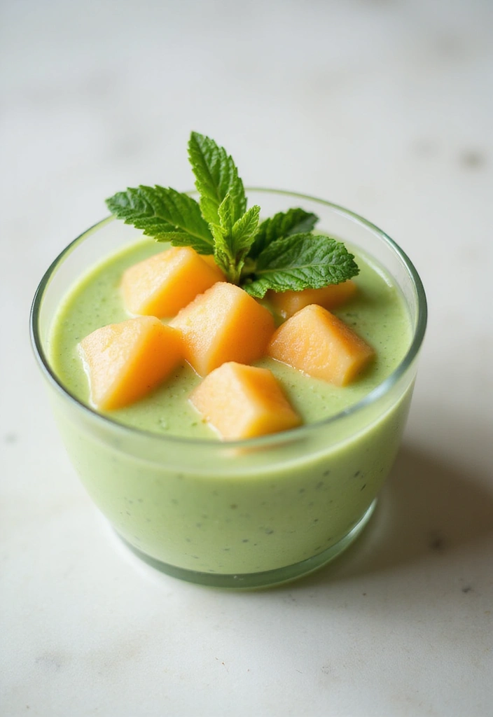 26 Gluten-Free Smoothie Bowls That Look Like Art - 21. Honeydew Mint Bowl