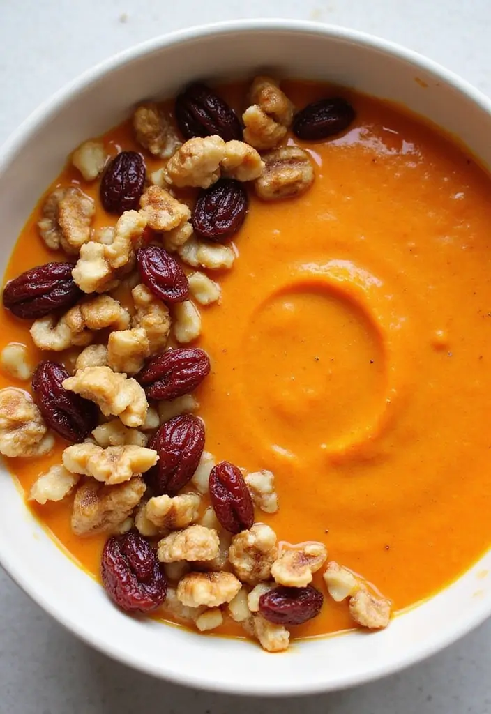 26 Gluten-Free Smoothie Bowls That Look Like Art - 22. Carrot Ginger Bowl