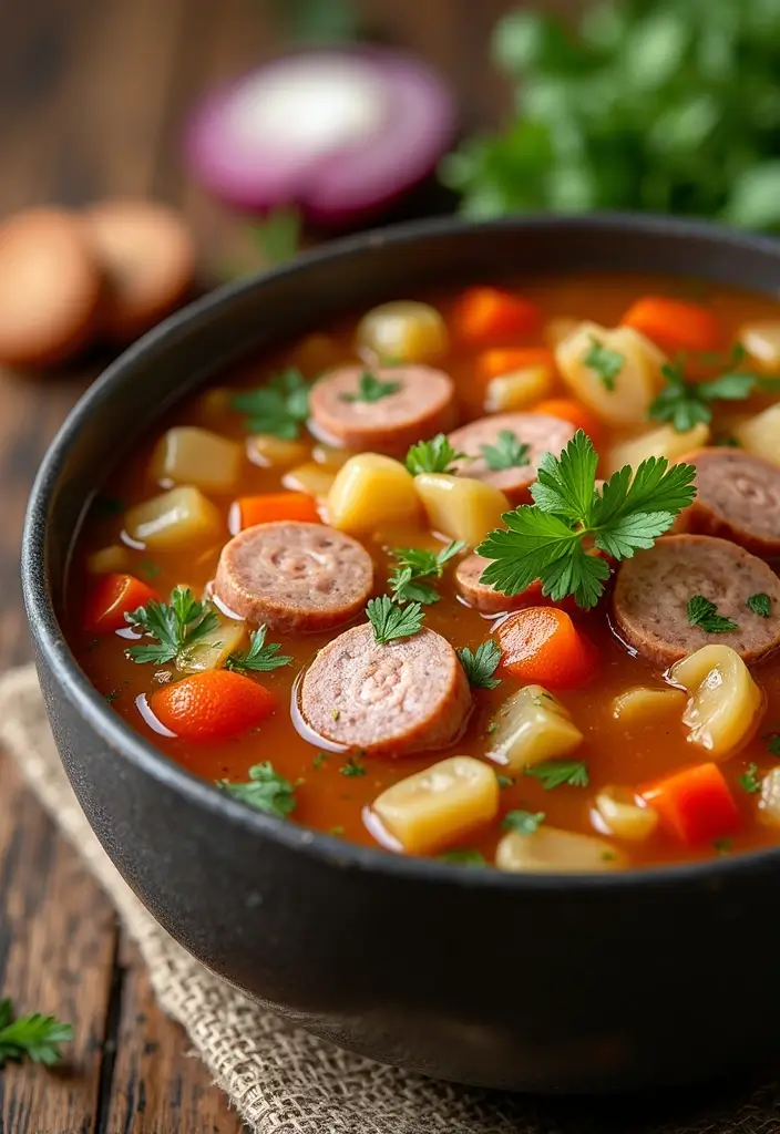 26 Gluten-Free Soups and Stews for Cozy Nights - 23. Cabbage and Sausage Soup