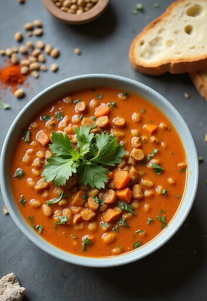 26 Gluten-Free Soups and Stews for Cozy Nights - 3. Spicy Lentil Soup