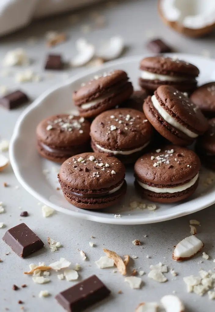 26 Gluten-Free Valentine’s Desserts for Loved Ones - 12. Chocolate Coconut Macaroons