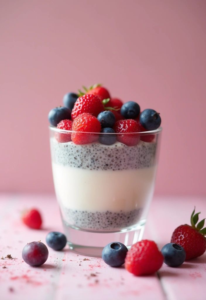 26 Gluten-Free Valentine’s Desserts for Loved Ones - 13. Vanilla Chia Pudding with Berries