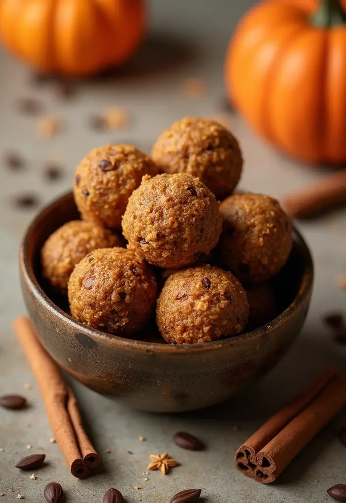 26 Gluten-Free Valentine’s Desserts for Loved Ones - 14. Pumpkin Spice Energy Balls