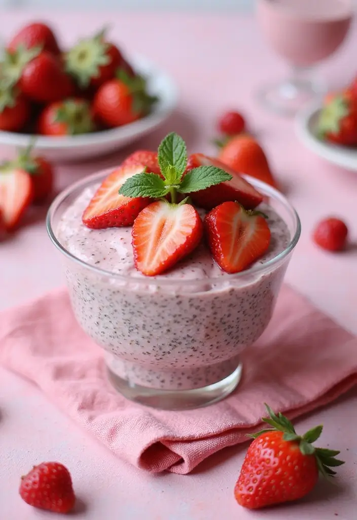 26 Gluten-Free Valentine’s Desserts for Loved Ones - 2. Strawberry Chia Seed Pudding