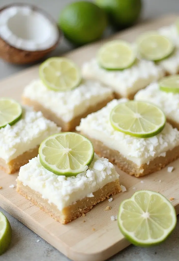 26 Gluten-Free Valentine’s Desserts for Loved Ones - 4. No-Bake Coconut Lime Bars