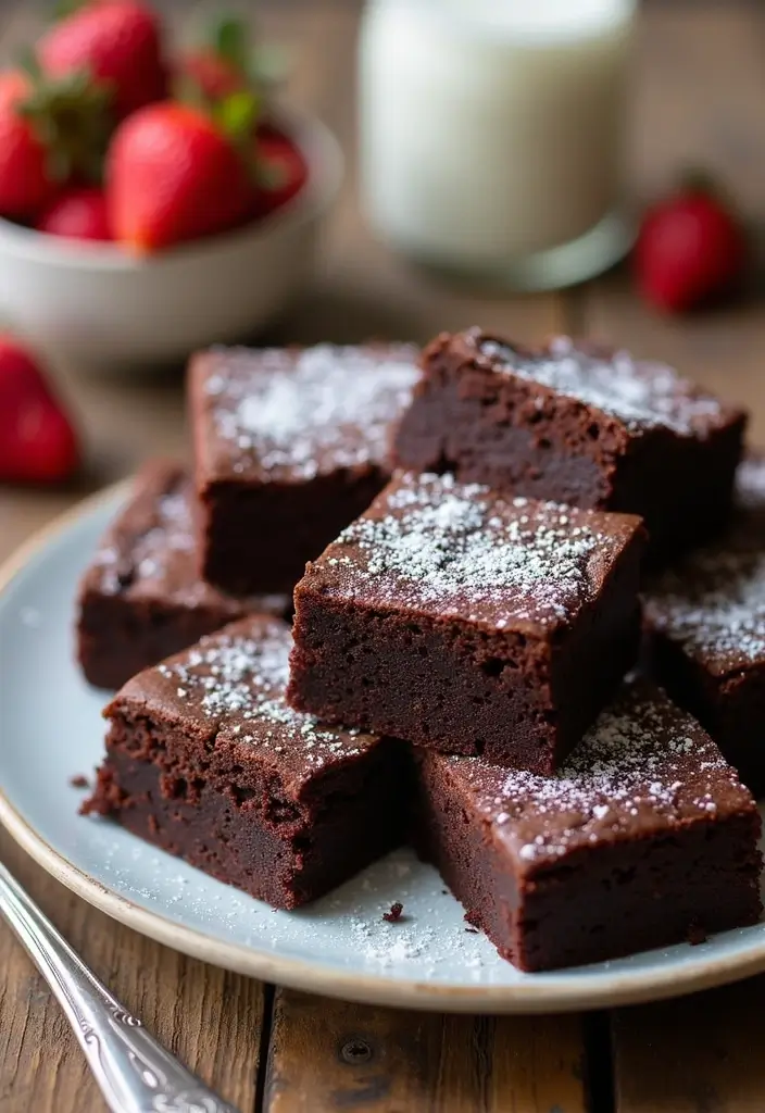 26 Gluten-Free Valentine’s Desserts for Loved Ones - 7. Vegan Chocolate Brownies