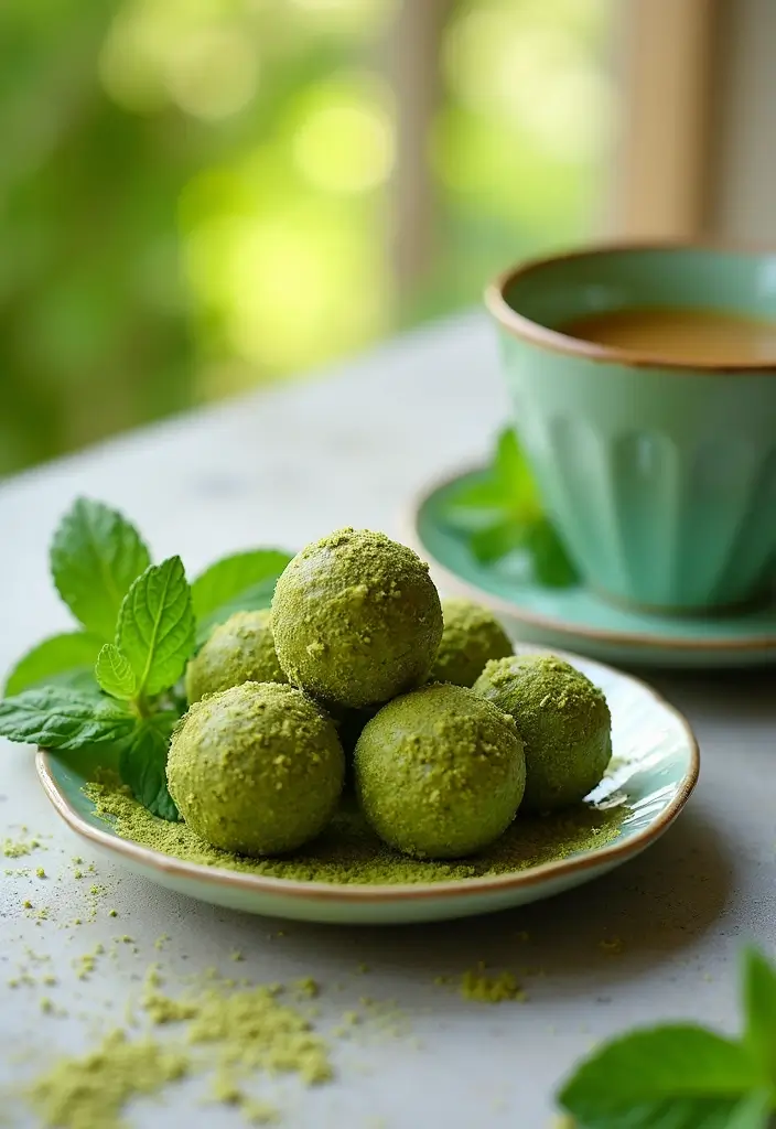 26 Gluten-Free Valentine’s Desserts for Loved Ones - 8. Matcha Energy Bites