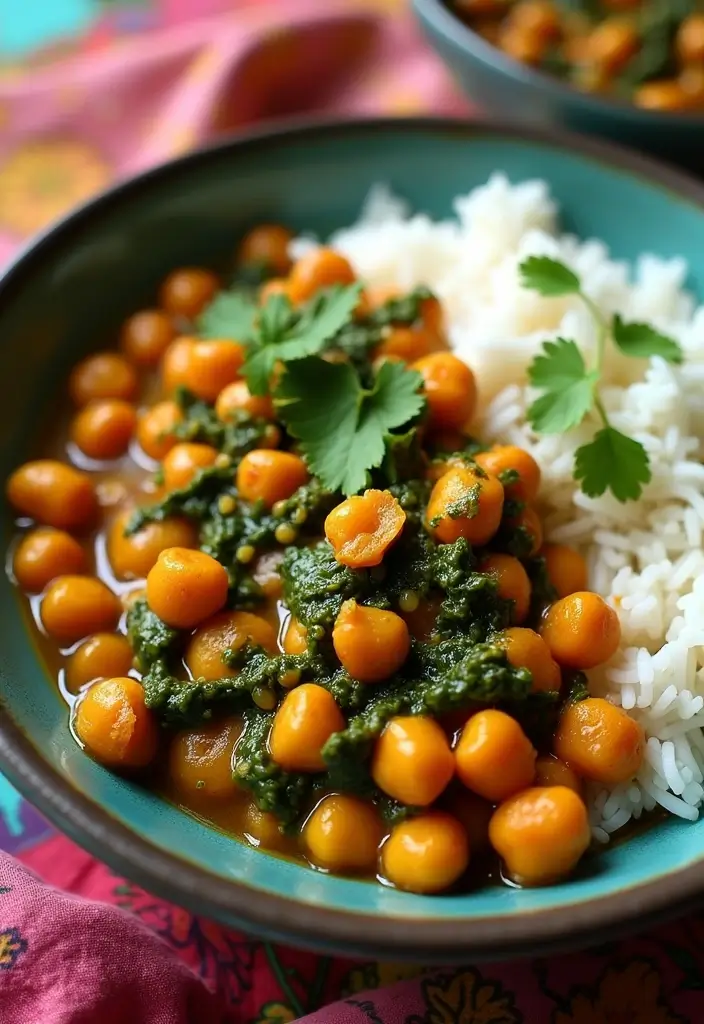 26 Gluten-Free Winter Meals for Comfort and Warmth - 18. Chickpea and Spinach Curry