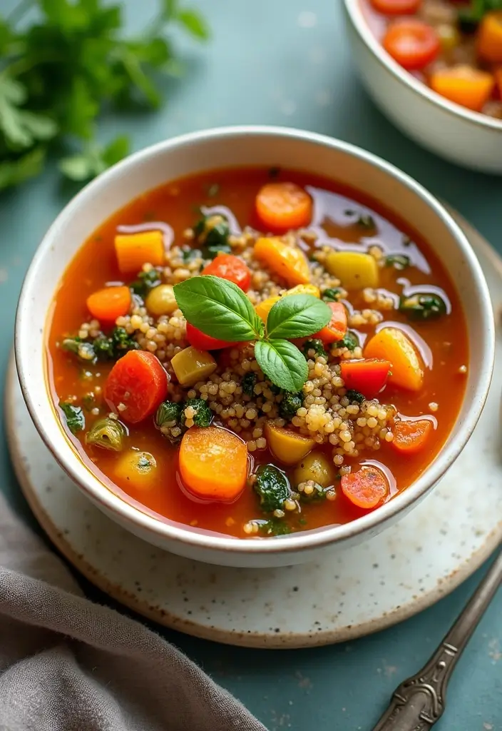 26 Gluten-Free Winter Meals for Comfort and Warmth - 9. Quinoa and Vegetable Soup