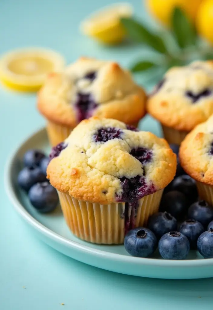 26 Moist Gluten-Free Muffins for Breakfast Bliss - 1. Blueberry Lemon Zest Muffins