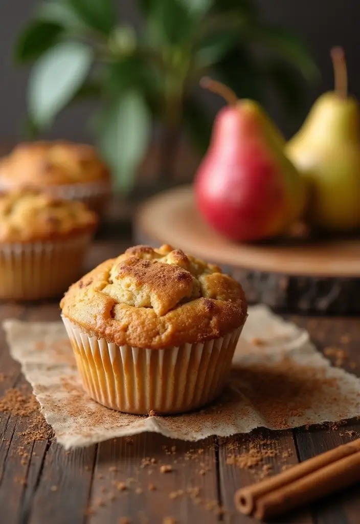 26 Moist Gluten-Free Muffins for Breakfast Bliss - 14. Spiced Pear Muffins