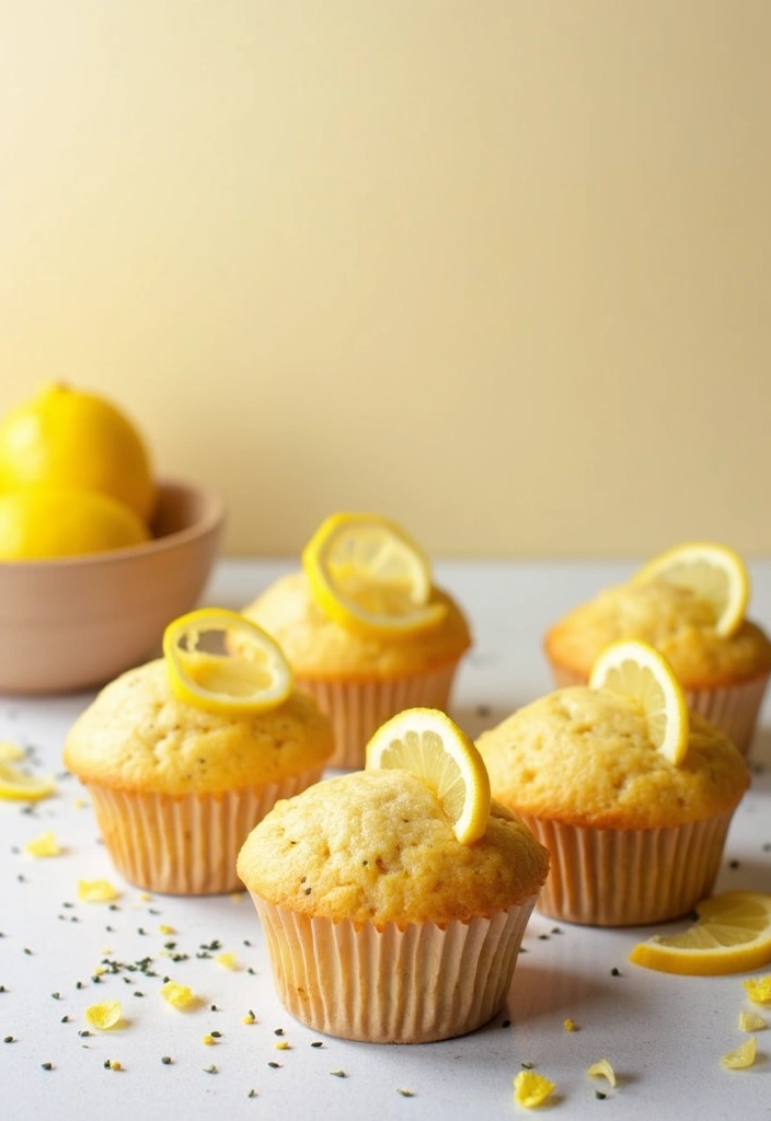 26 Moist Gluten-Free Muffins for Breakfast Bliss - 15. Lemon Poppy Seed Muffins