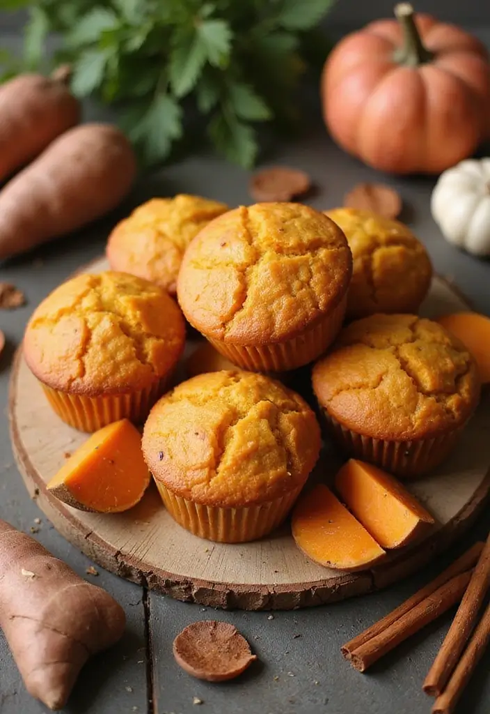 26 Moist Gluten-Free Muffins for Breakfast Bliss - 16. Sweet Potato Muffins