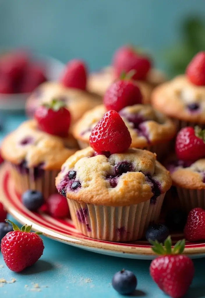 26 Moist Gluten-Free Muffins for Breakfast Bliss - 17. Mixed Berry Muffins