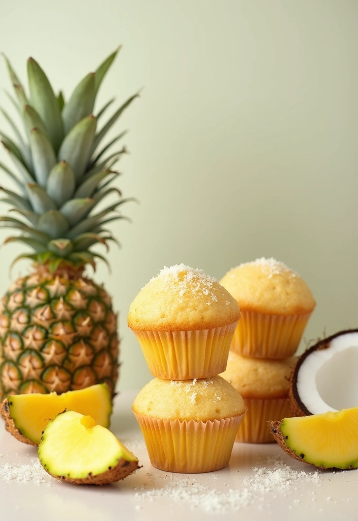 26 Moist Gluten-Free Muffins for Breakfast Bliss - 22. Pina Colada Muffins