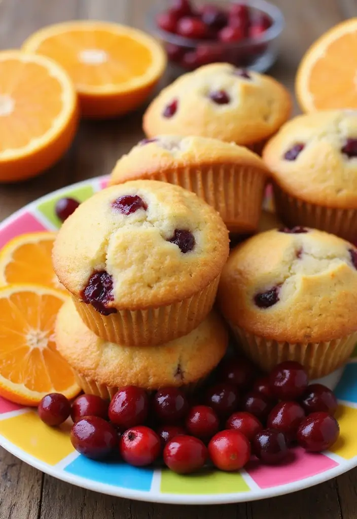 26 Moist Gluten-Free Muffins for Breakfast Bliss - 24. Orange Cranberry Muffins