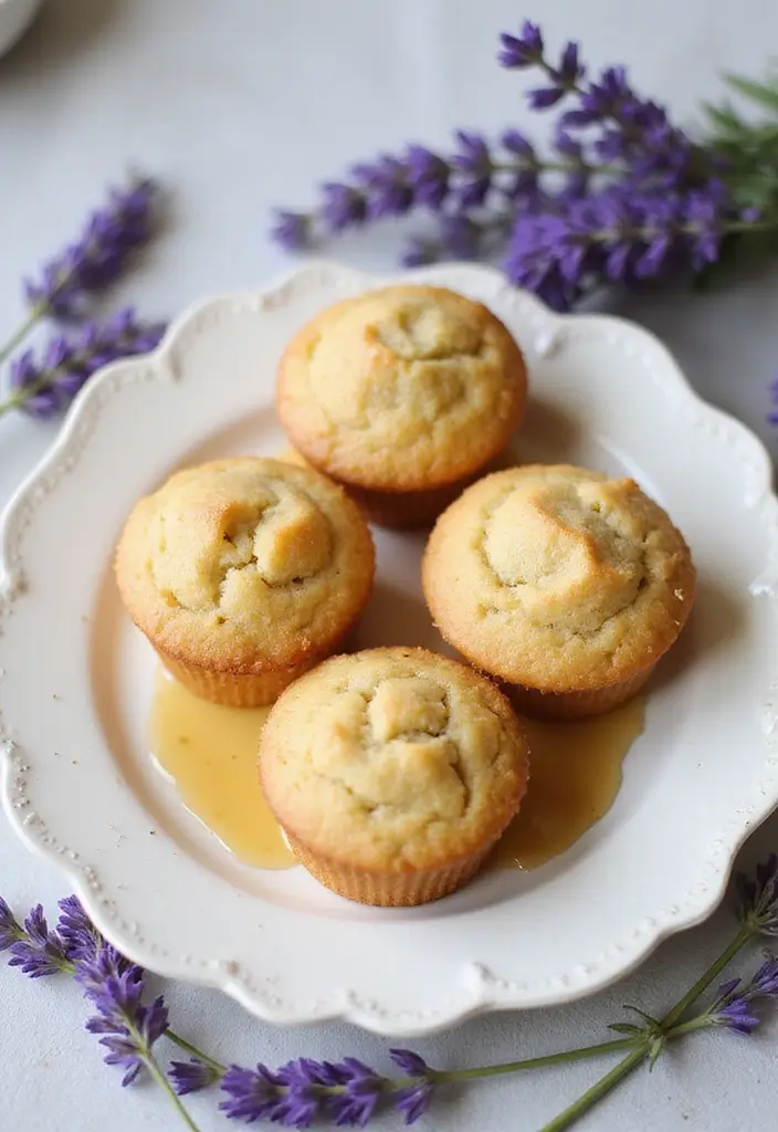 26 Moist Gluten-Free Muffins for Breakfast Bliss - 25. Lavender Honey Muffins