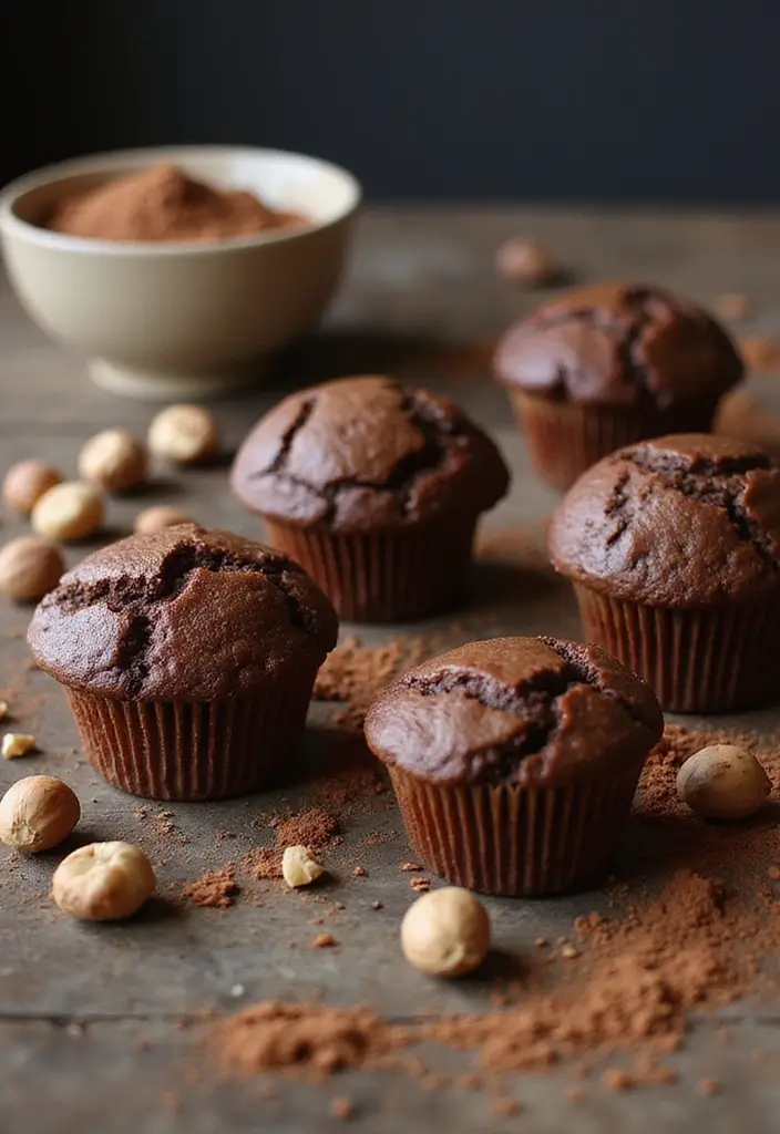 26 Moist Gluten-Free Muffins for Breakfast Bliss - 26. Chocolate Hazelnut Muffins