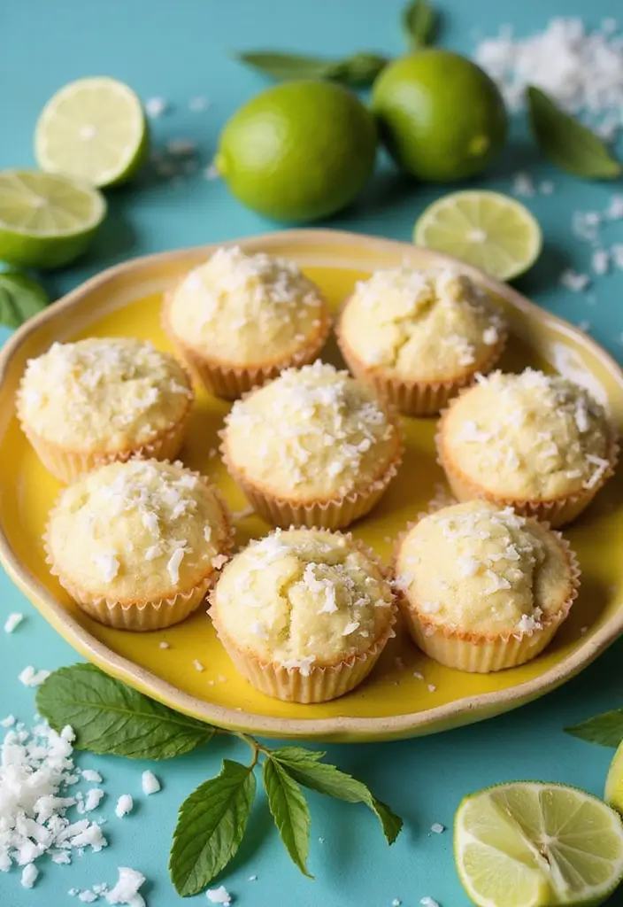 26 Moist Gluten-Free Muffins for Breakfast Bliss - 9. Coconut Lime Muffins