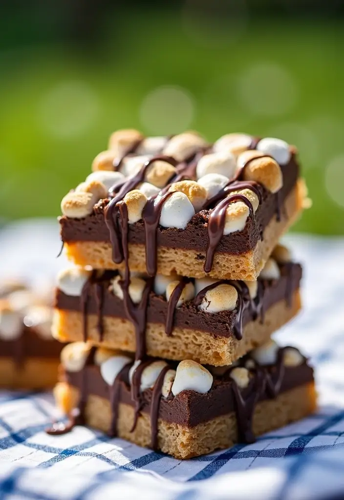 26 No-Bake Gluten-Free Desserts for Hot Days - 11. No-Bake S'mores Bars