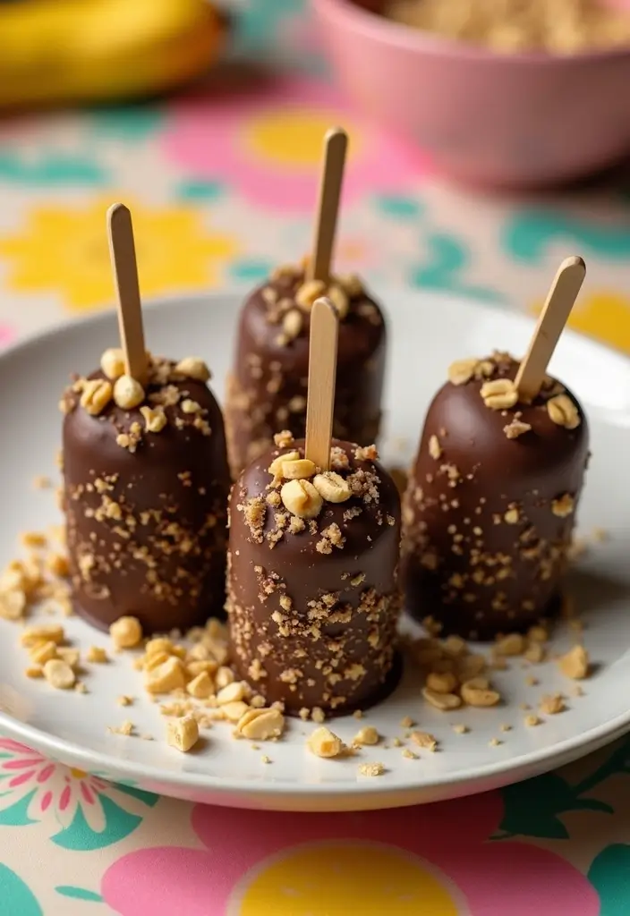 26 No-Bake Gluten-Free Desserts for Hot Days - 13. Frozen Chocolate-Covered Bananas