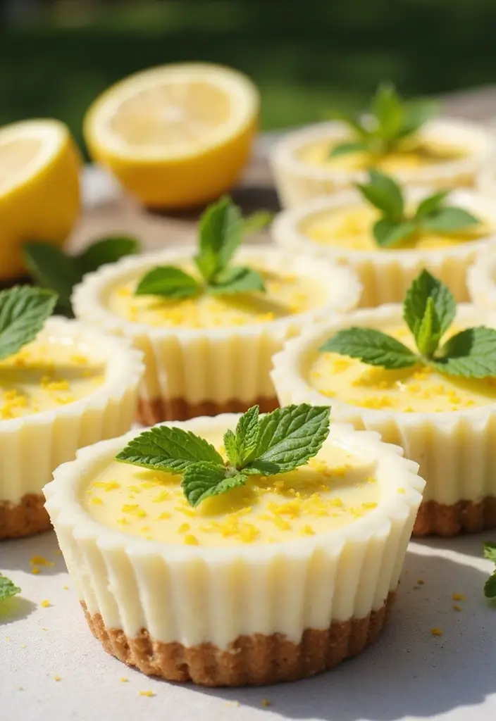 26 No-Bake Gluten-Free Desserts for Hot Days - 14. No-Bake Lemon Cheesecake Cups