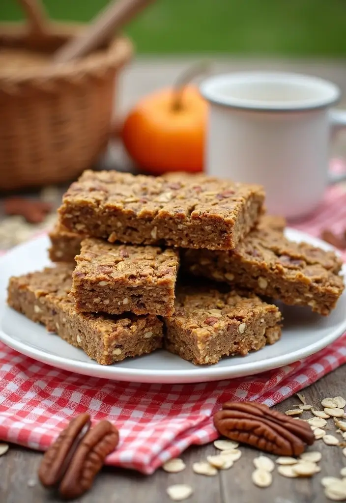 26 No-Bake Gluten-Free Desserts for Hot Days - 20. Maple Pecan Granola Bars