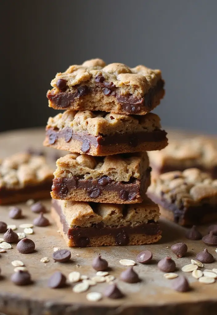 26 No-Bake Gluten-Free Desserts for Hot Days - 24. No-Bake Chocolate Chip Cookie Bars