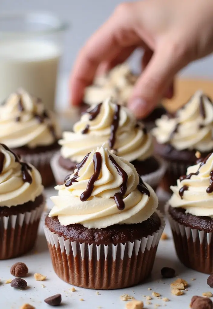26 No-Bake Gluten-Free Desserts for Hot Days - 25. No-Bake Chocolate Peanut Butter Cupcakes