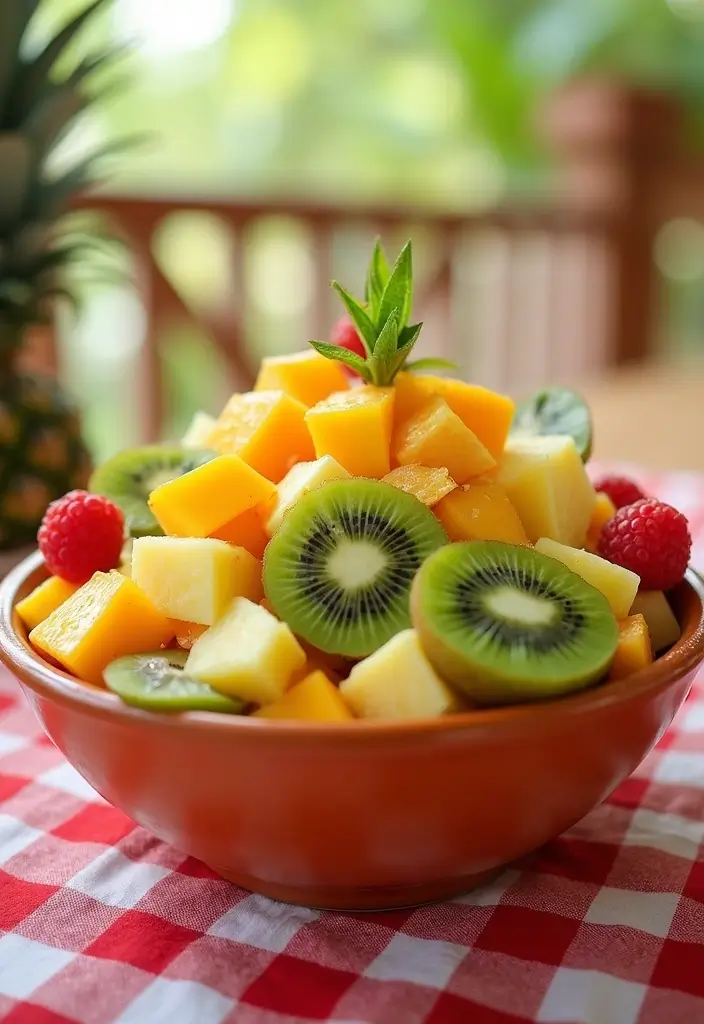 26 No-Bake Gluten-Free Desserts for Hot Days - 26. Tropical Fruit Salad